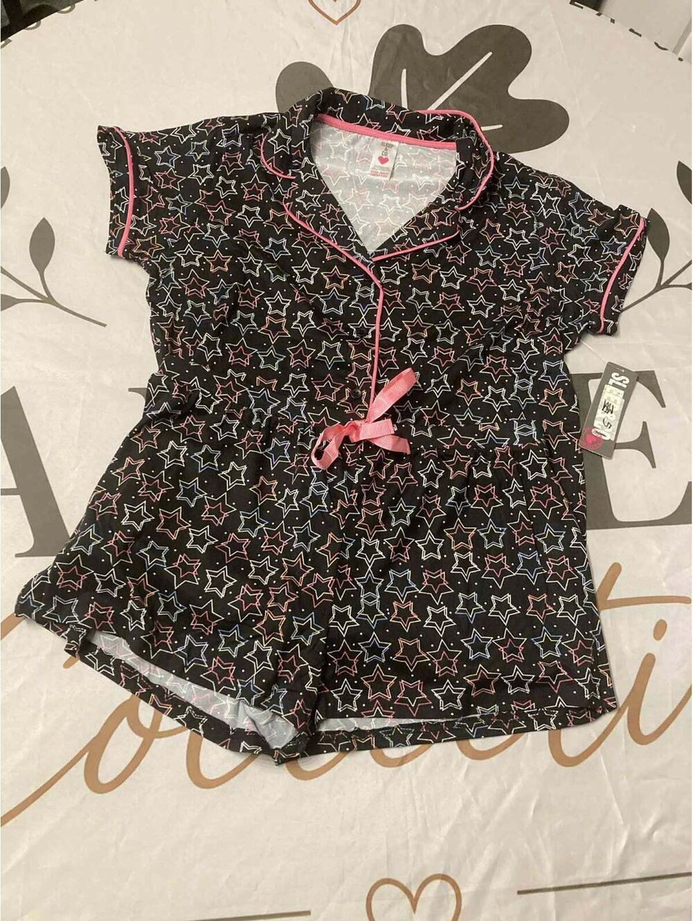 Sleep & Co. Women's Star Print Pajama Set, Size Large